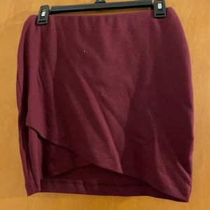 Burgundy skirt